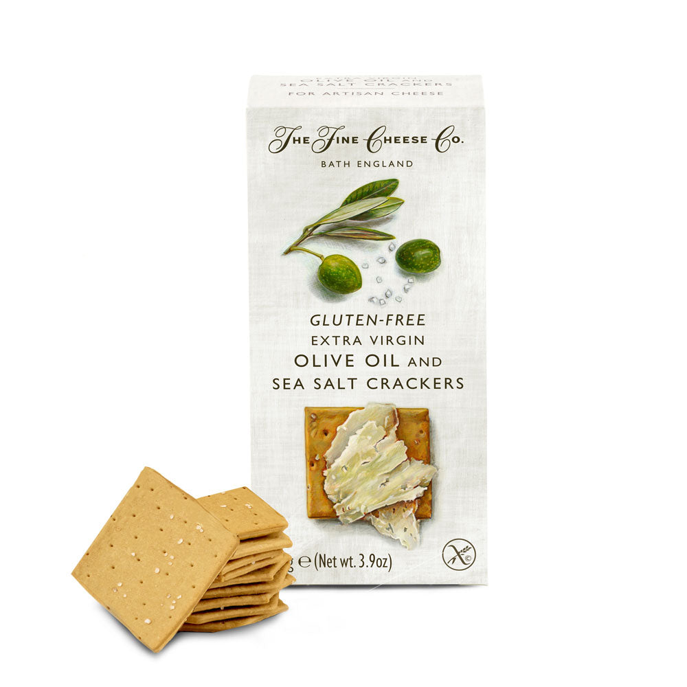 The Fine Cheese Company - Gluten Free Extra virgin olive oil sea salt crackers - 100g