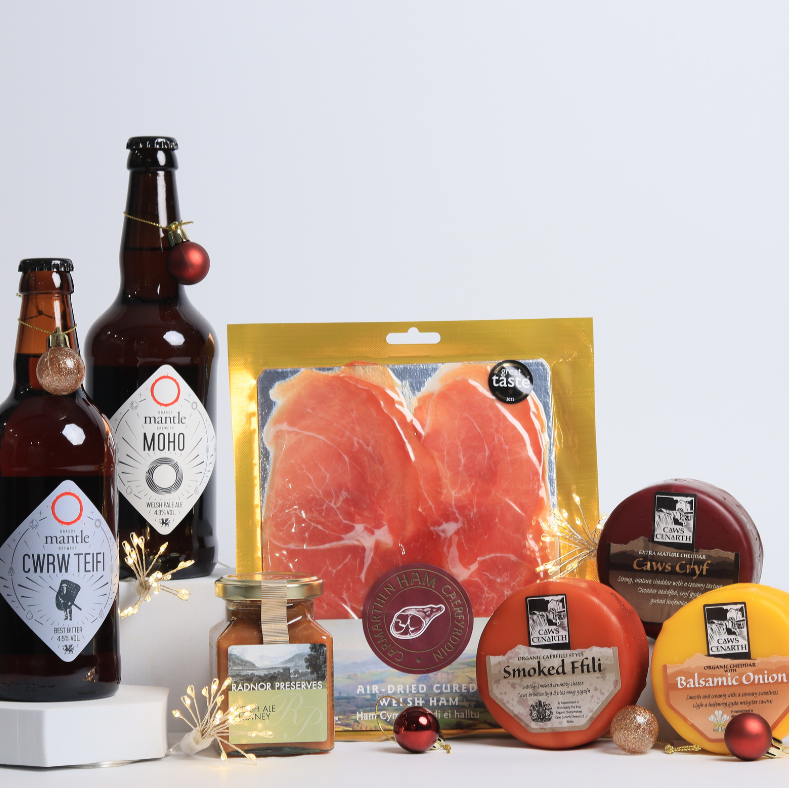 Christmas Cheese and Beer Gift