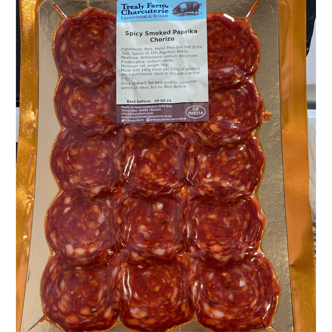 Trealy Farm Charcuterie  smoked paprika Chorizo sliced - 70g