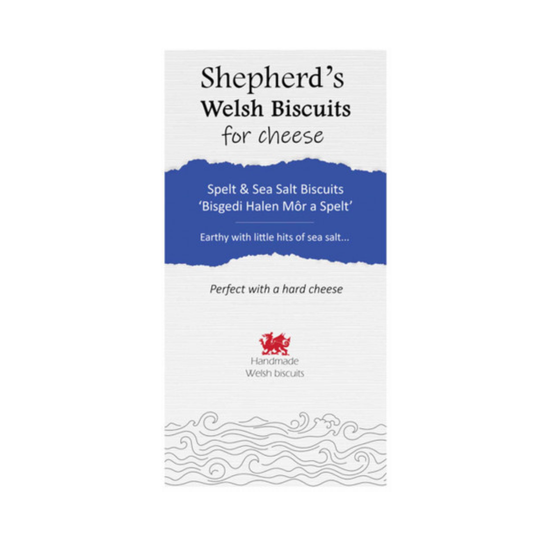 Shepherd's Welsh Spelt and Sea Salt Biscuits, 144g