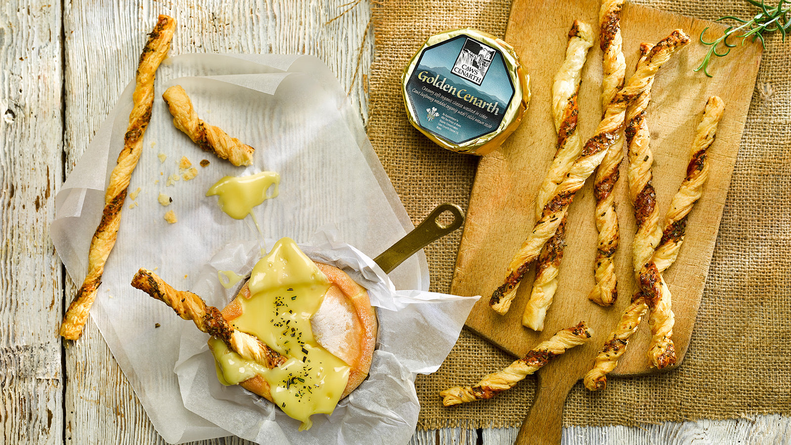 Baked Golden Cenarth with Cheese Twists