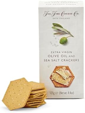 The Fine Cheese Company - Extra virgin olive oil sea salt crackers - 125g caws-cenarth