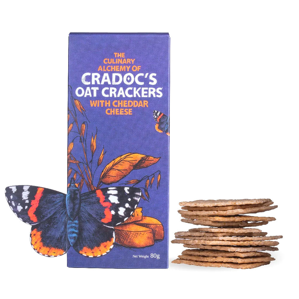 Cradoc's Oat crackers with cheddar cheese 80g