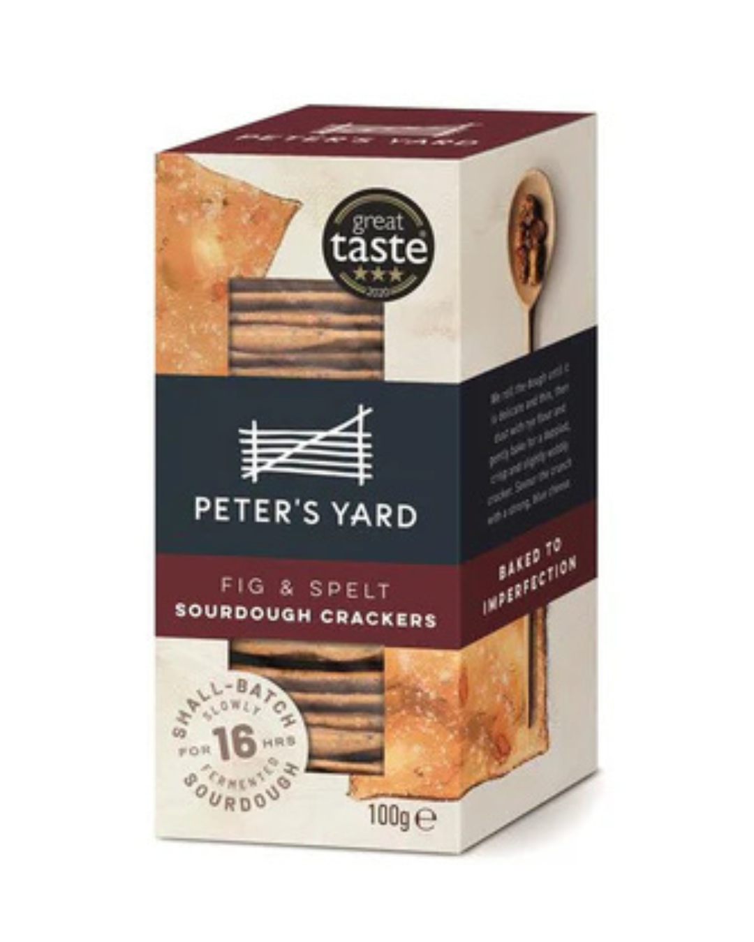 Peter's Yard Fig and Spelt Sourdough Crackers - 90g