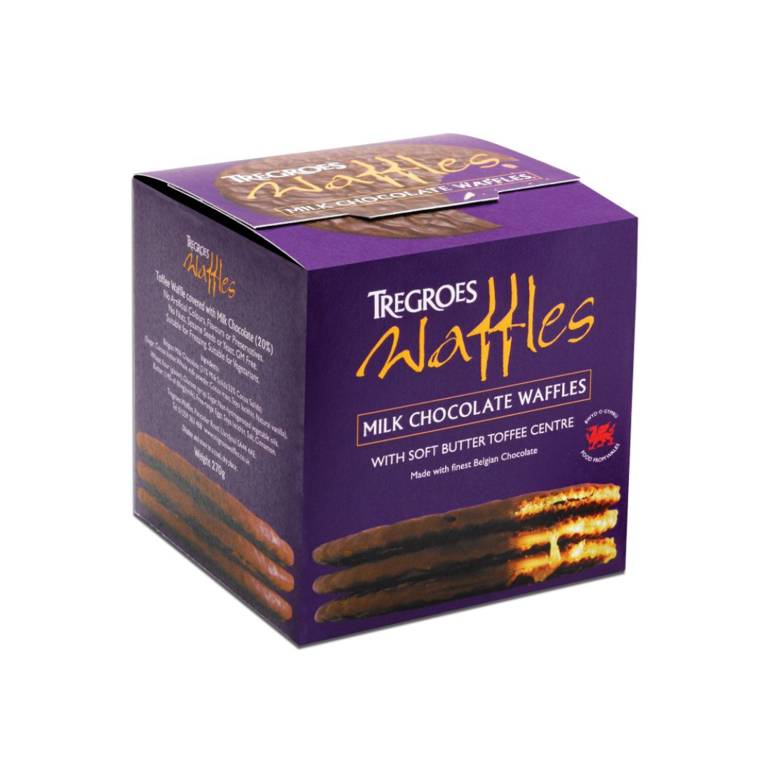 Tregroes milk chocolate Waffles - 270g
