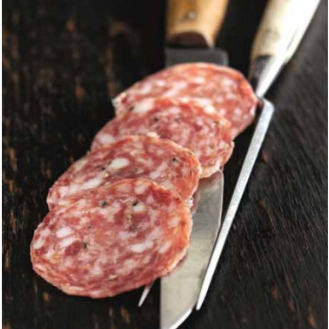 Trealy Farm cracked Black pepper salami sliced - 70g